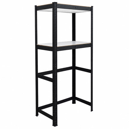 Heavy-Duty Washing Machine Shelf, Steel and MDF – Black, 200 kg per Shelf
