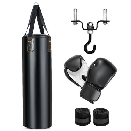 Heavy Punching Bag for Adults 4 in 1 Hanging Punching Bag with 12OZ Boxing Gloves