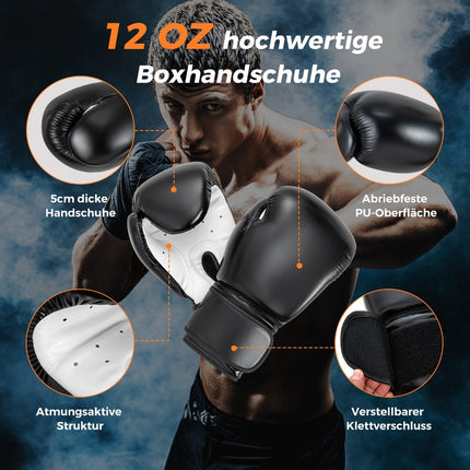 Heavy Punching Bag for Adults 4 in 1 Hanging Punching Bag with 12OZ Boxing Gloves