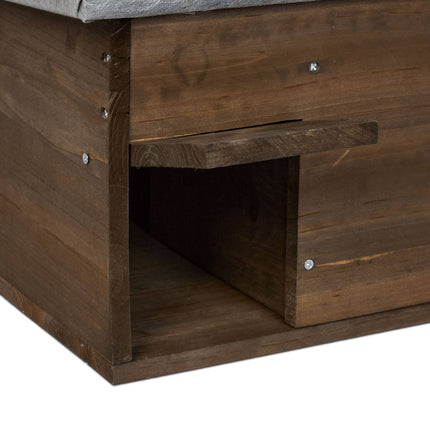 Hedgehog House Kit – Winter Hibernation Shelter, Flap Door