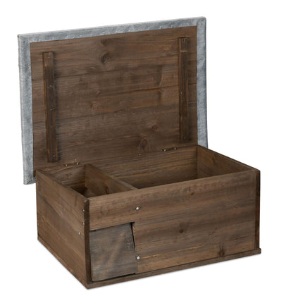 Hedgehog House Kit – Winter Hibernation Shelter, Flap Door
