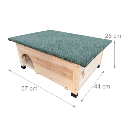 Hedgehog House, Weatherproof Roof, Cat-Proof Entrance