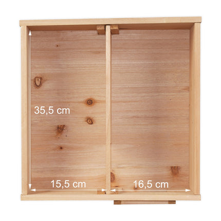 Hedgehog House for Garden – Fir Wood, 2 Chambers