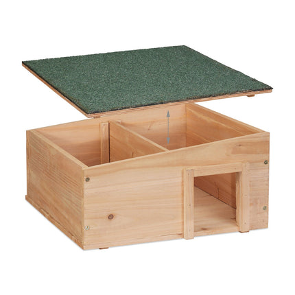 Hedgehog House for Garden – Fir Wood, 2 Chambers
