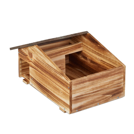 Hedgehog House with Sloping Roof, Pine Wood
