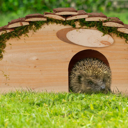 Hedgehog house with floor