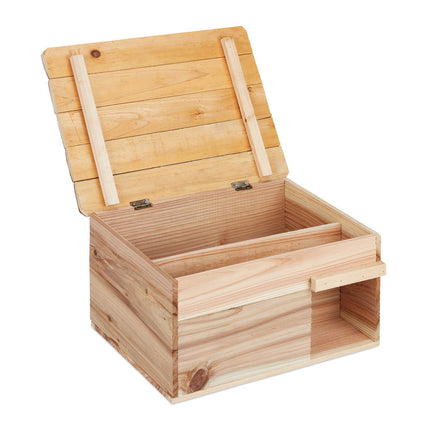 Hedgehog house with floor