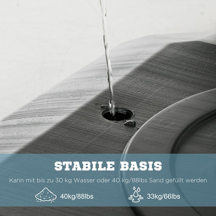 Support de basket-ball réglable en hauteur (293-350 cm) enroulable en acier
