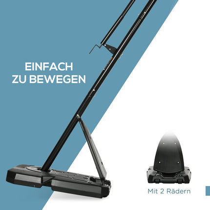 Support de basket-ball réglable en hauteur (293-350 cm) enroulable en acier