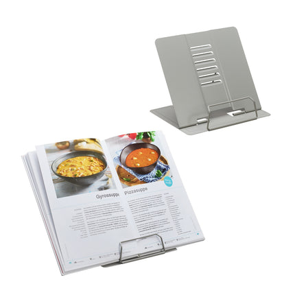 Height Adjustable Book Stands with Clips, Set of 2