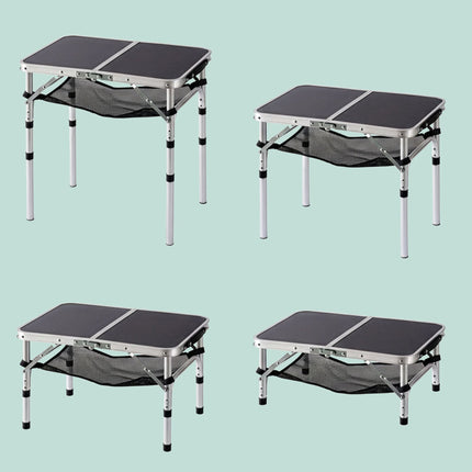 Height-Adjustable Folding Camping Table, Aluminium Frame