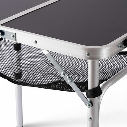 Height-Adjustable Folding Camping Table, Aluminium Frame