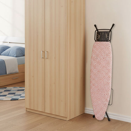 Höhenverstellbares Bügelbrett mit Bügeleisenablage, 110x33 cm