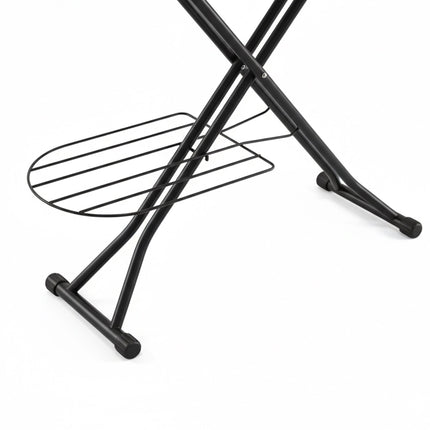 Höhenverstellbares Bügelbrett mit Bügeleisenablage, 110x33 cm
