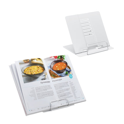 Höhenverstellbare Buchständer aus Metall, 2er-Set