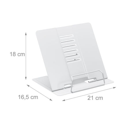 Höhenverstellbare Buchständer aus Metall, 2er-Set
