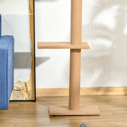 Adjustable Cat Scratching & Climbing Tree, light brown