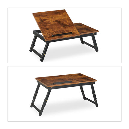 Height adjustable laptop table