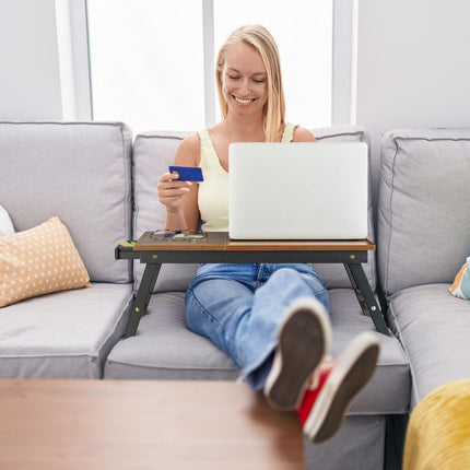 Height adjustable laptop table