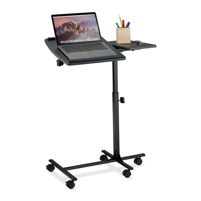 Výškově nastavitelný stolek pod notebook s kolečky