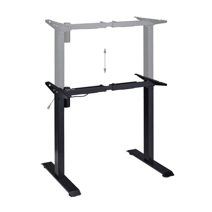 Height adjustable table frame
