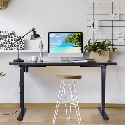 Height adjustable table frame