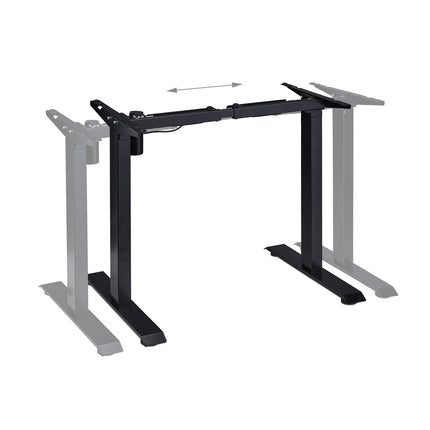 Height adjustable table frame