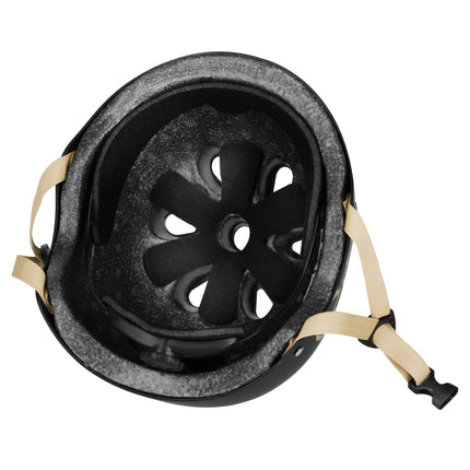 Helm Schwarz-Beige, Größe M (55-58cm)