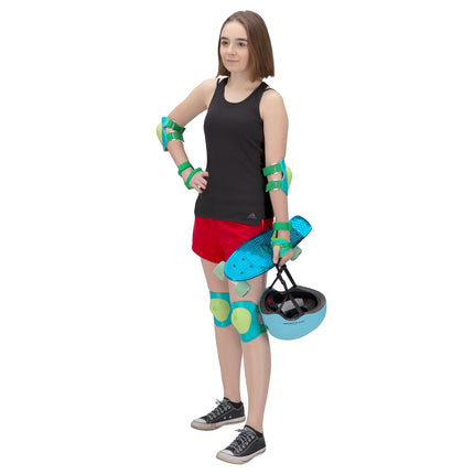 Helmet Size L, Green-Azure, Protective Set