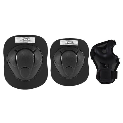Helm und schwarzes Protektoren-Set, Größe M