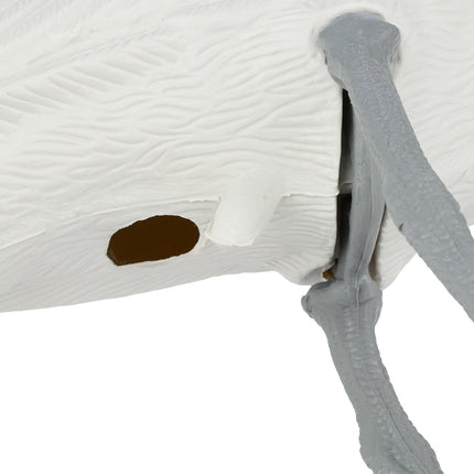 Heron Decoy for Pond Protection – White, Durable Plastic