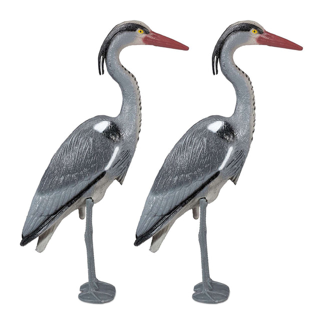 Reiher Gartenfigur 2er Set