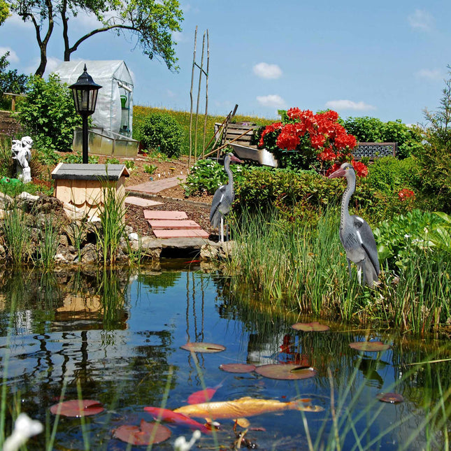 Reiher Gartenfigur 2er Set
