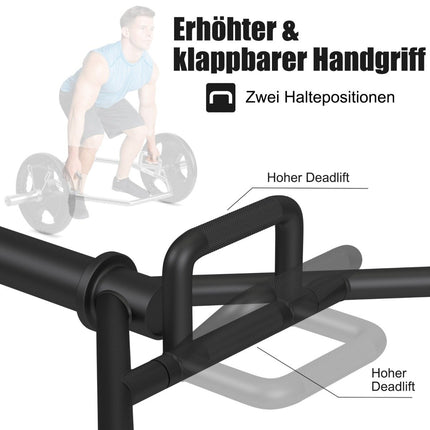 Hex Trap Bar with Foldable Handles, 800 lb Capacity