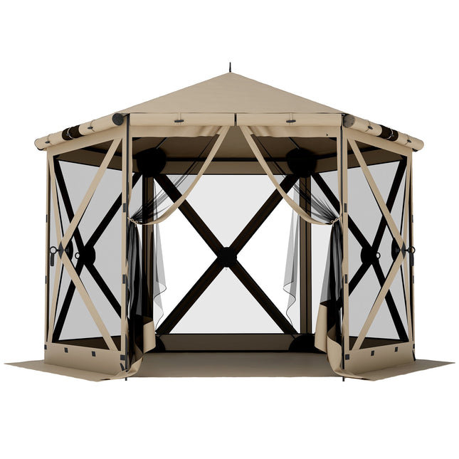 Sechseckiger Pavillon, 3x2,6m, Wasserdicht, UV-beständig