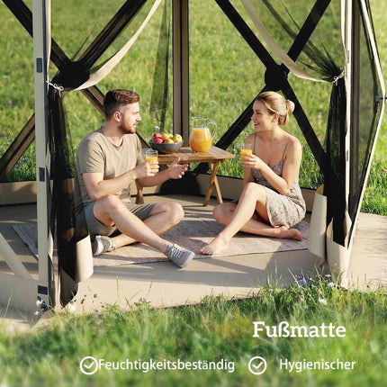 Sechseckiger Pavillon, 3x2,6m, Wasserdicht, UV-beständig