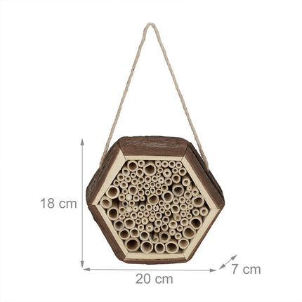 Insektenhotel hexagonal für Bienen