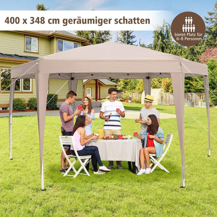 Šestihranný pop-up přístřeškový stan s taškou, 400x348 cm