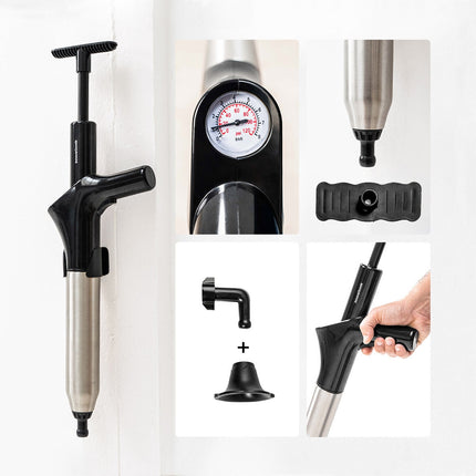 Hochdruck-Luftkolben mit 7 Zubehörteilen und Manometer