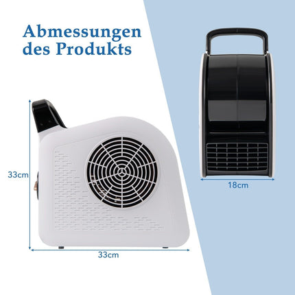 High-Speed Floor Blower, 130W, 3 Speeds, 185° Swivel