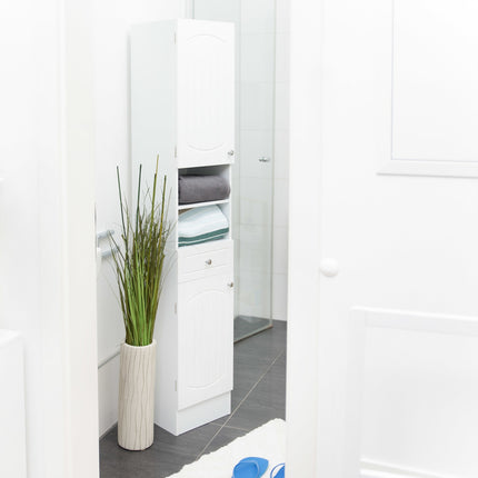 High cabinet bathroom