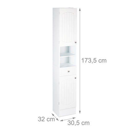 High cabinet bathroom