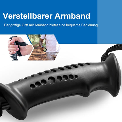 Wanderstöcke 2er Pack Verstellbare Walking Kletterstöcke 66-137 cm Schwarz