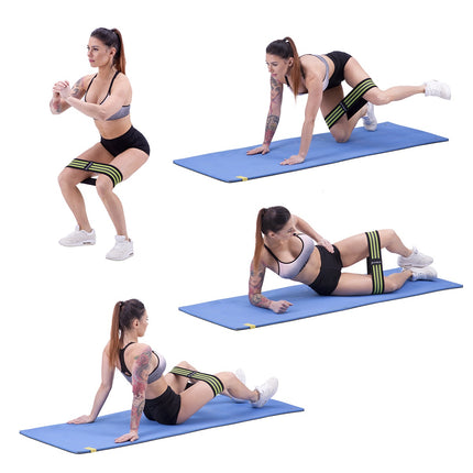 Hip Band Set – 3 Resistance Levels, 3-Piece