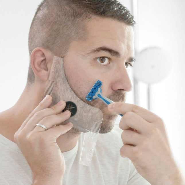 Hipster Barber Bartschablone zum Rasieren InnovaGoods