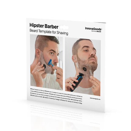 Hipster Barber Bartschablone zum Rasieren InnovaGoods