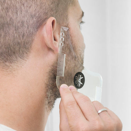 Hipster Barber Bartschablone zum Rasieren InnovaGoods