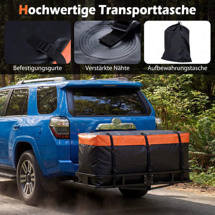 Hitch Cargo Bag 255L, Waterproof PVC, Foldable, Reinforced Straps