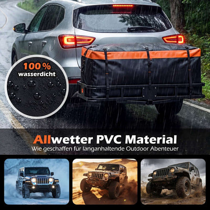 Hitch Cargo Bag 255L, Waterproof PVC, Foldable, Reinforced Straps