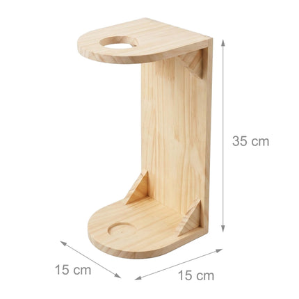 Steckenpferd-Wandhaken, platzsparender Halter aus Kiefernholz
